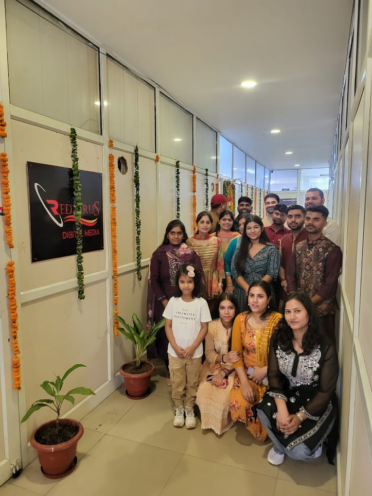 Rednirus Digital Media team at the Panchkula office