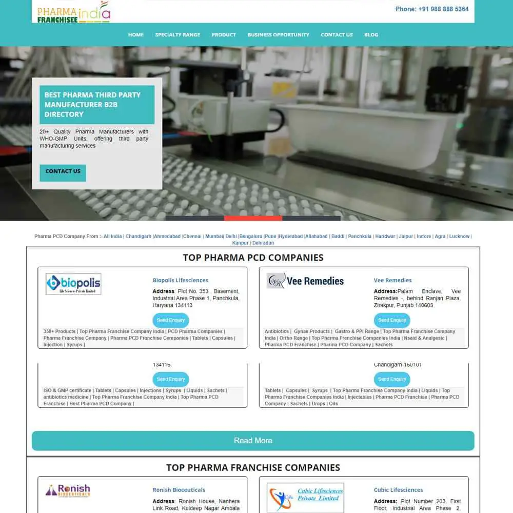 Pharma Franchisee India — pharma B2B portal built and run by Rednirus Digital Media