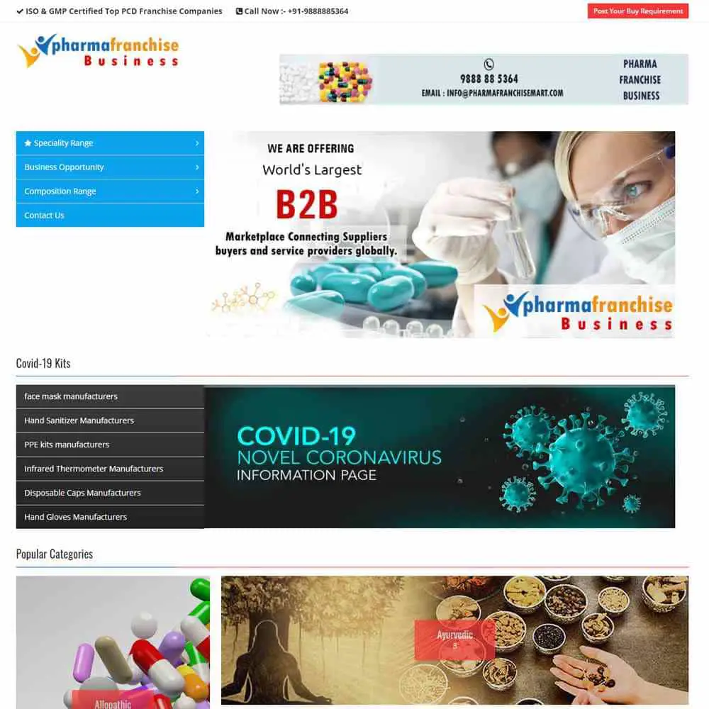 Pharma Franchise Business — pharma B2B portal built and run by Rednirus Digital Media