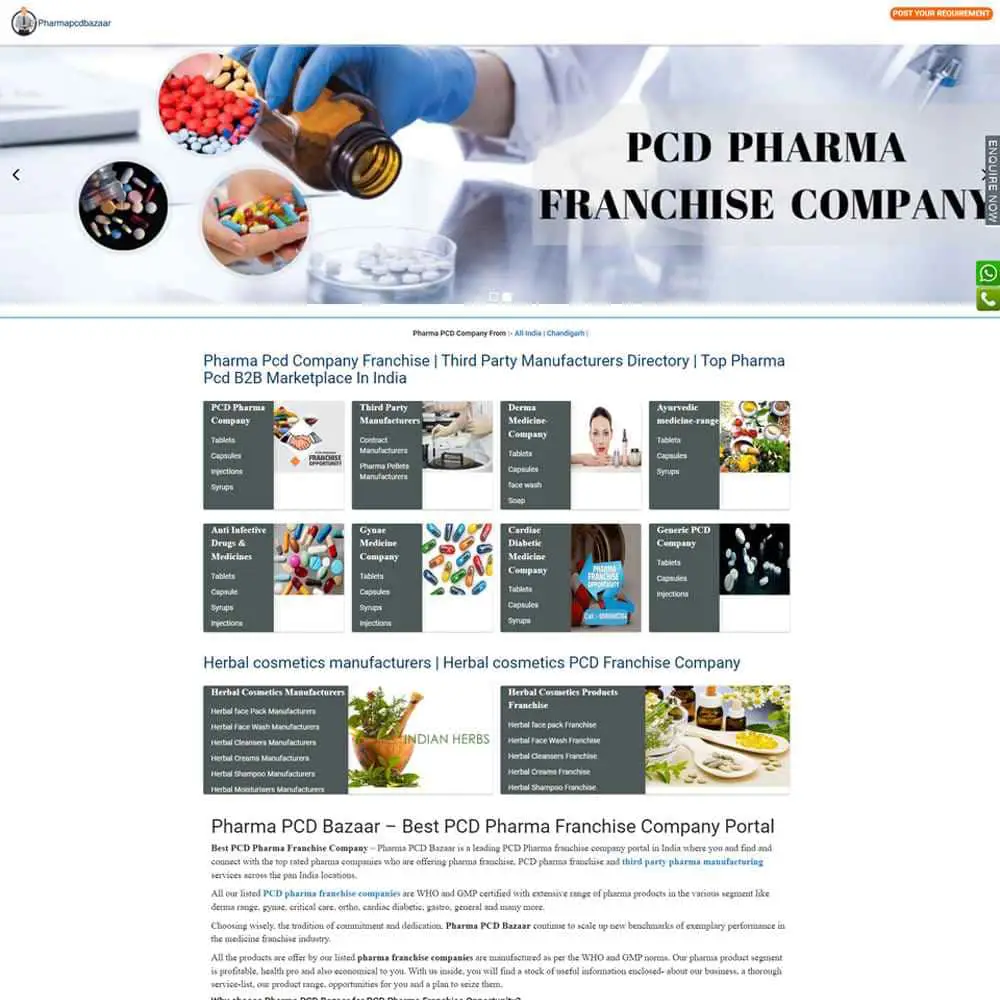 Pharma PCD Bazaar — pharma B2B portal built and run by Rednirus Digital Media